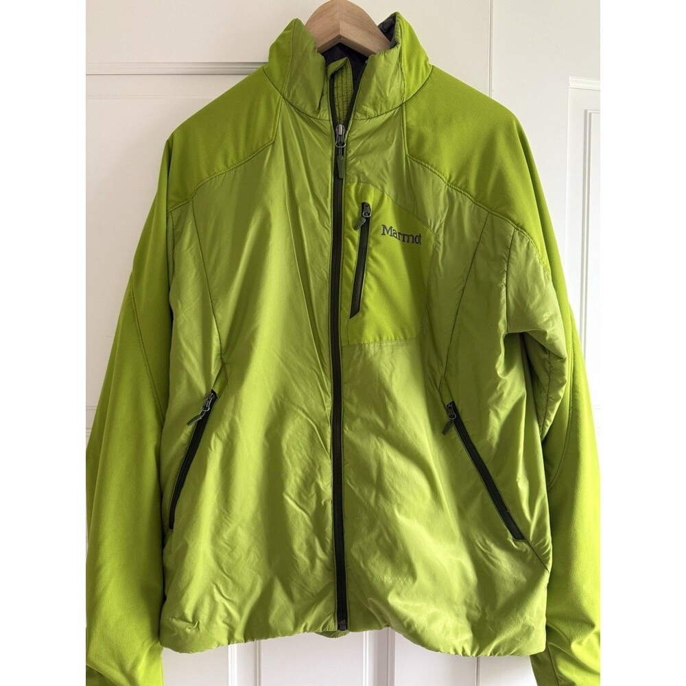 Marmot Full Zip Jacket Womens sz M Preowned Green Polartec